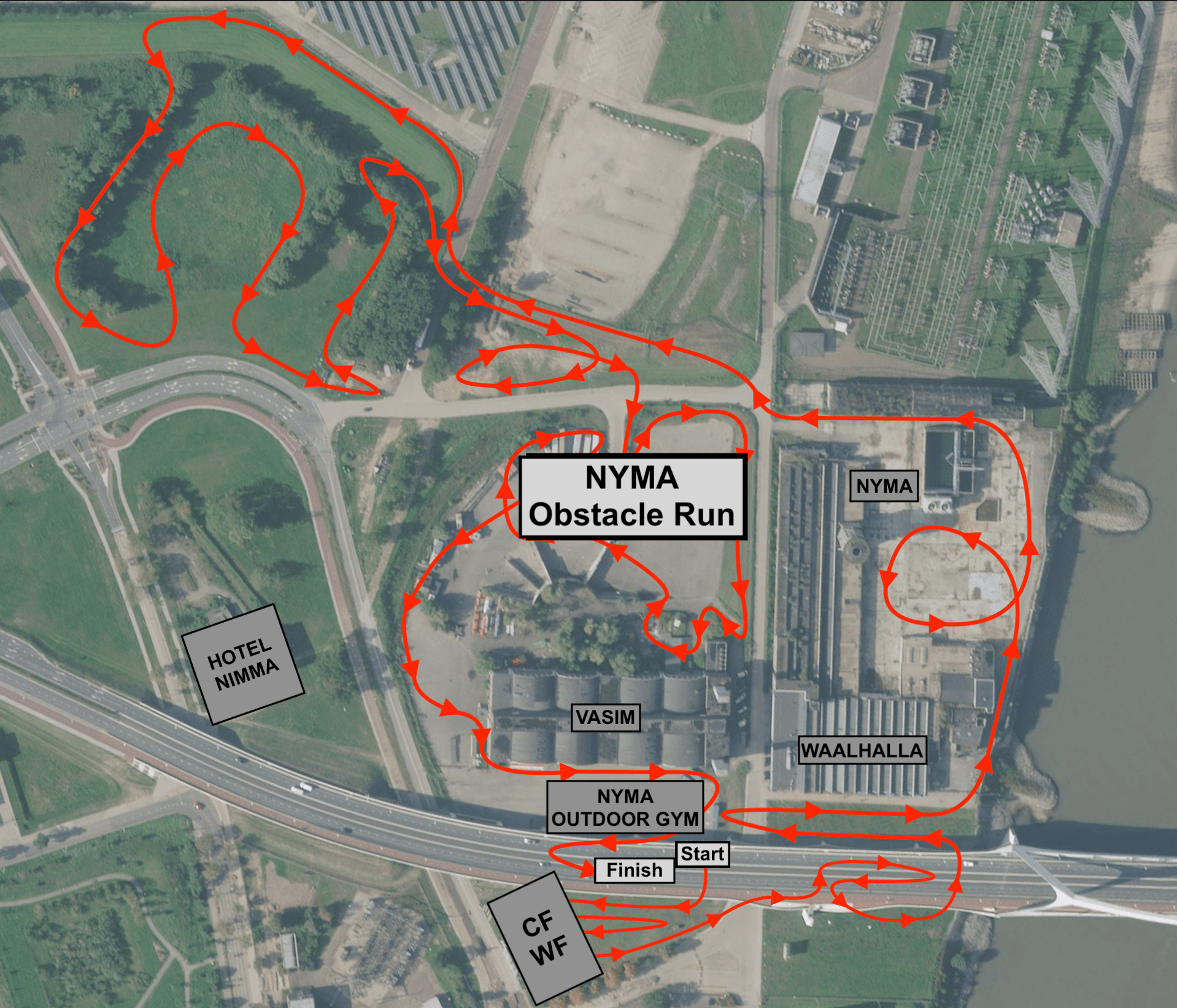 NYMA Obstacle Run - Route